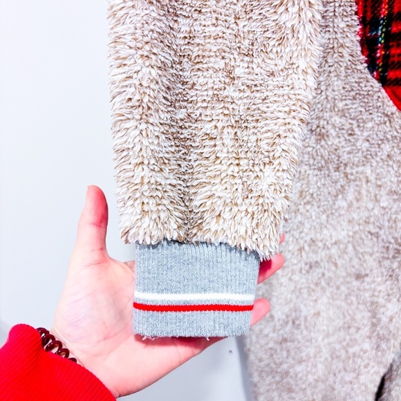 CARISMA Beige plush one-piece pajamas with teddy bear hood - Picture 3 of 8